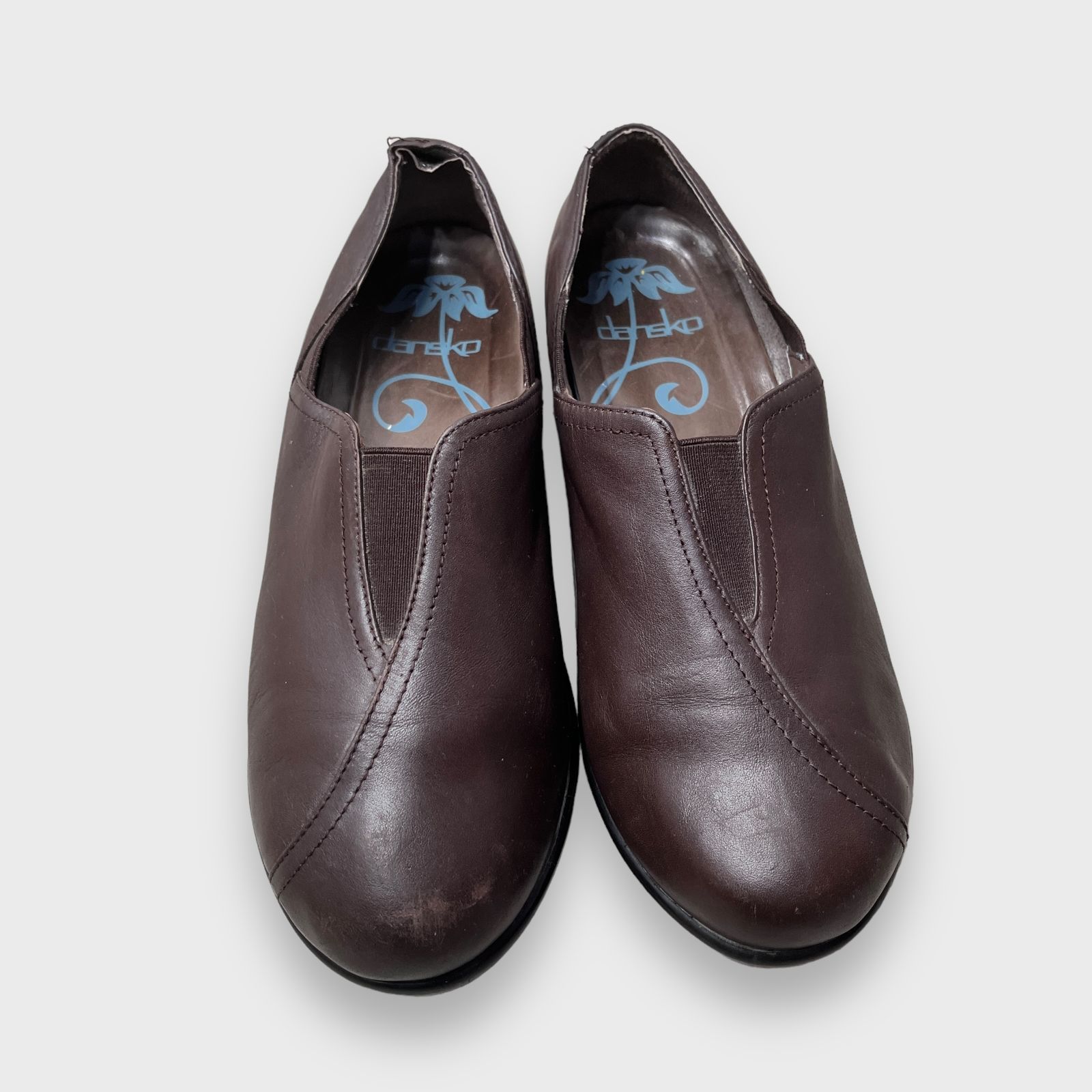 ダンスコ　dansko 本革レザー　スリッポン 36 濃茶　ブラウン ダンスコ dansko 本革レザー スリッポン 36 濃茶 ブラウン ダンスコ