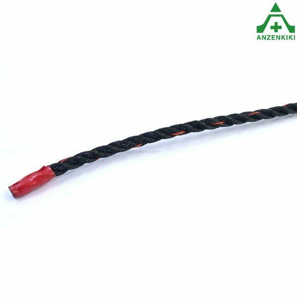 ポリエチレンロープ 黒色 φ7mm×200ｍ巻 個人宅配送不可|代引き決済不可 PEロープ 作業ロープ 荷網 積荷 介錯ロープ 巾着網 港湾荷役用 登山用 漁業用 結束作業 園芸