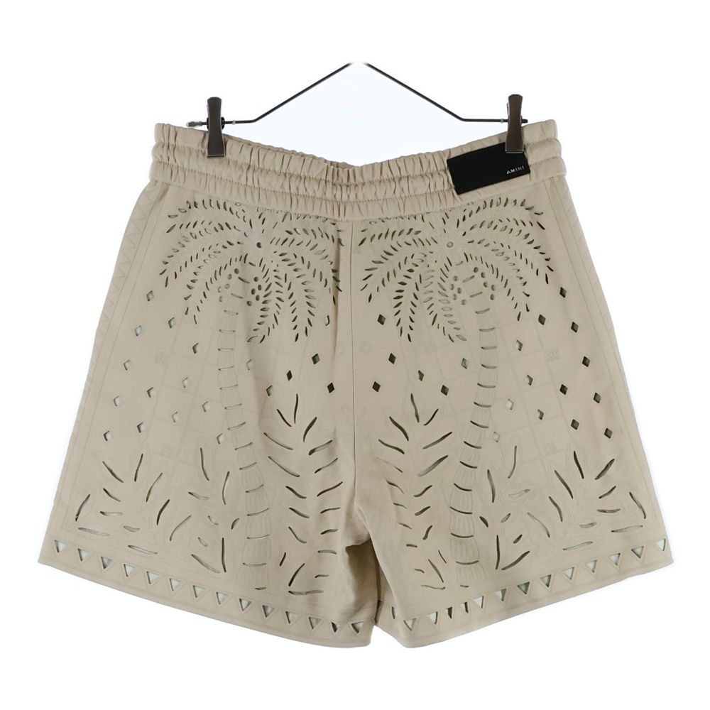 AMIRI アミリ レザー ポッケット デニム ショーツ ハーフパンツ ホワイト