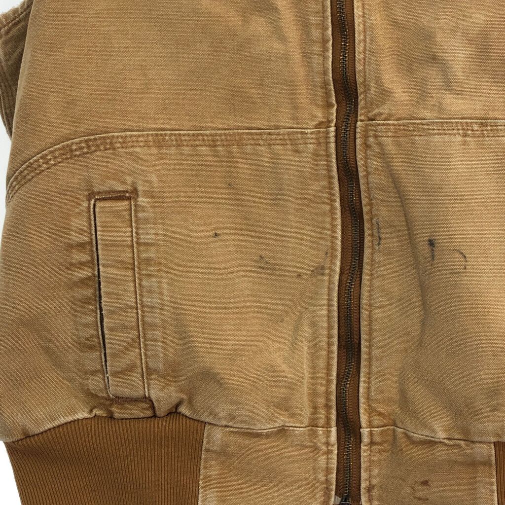 Carhartt カーハート フーデッド ダックベスト ブラウン (レディース XL) 中古 古着 R1376