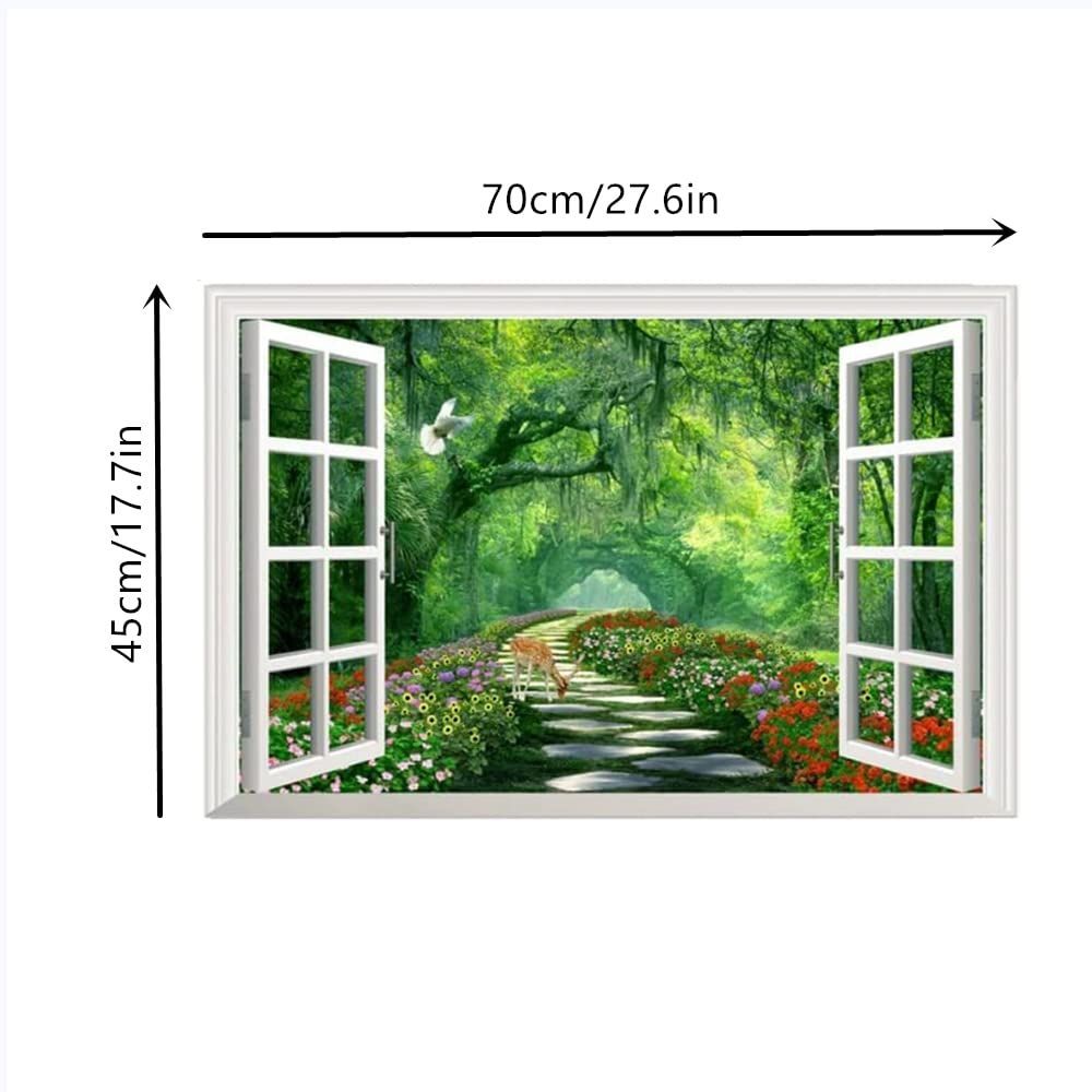 絵画風 壁紙ポスター 窓 偽窓 ステッカー ウォールステッカー