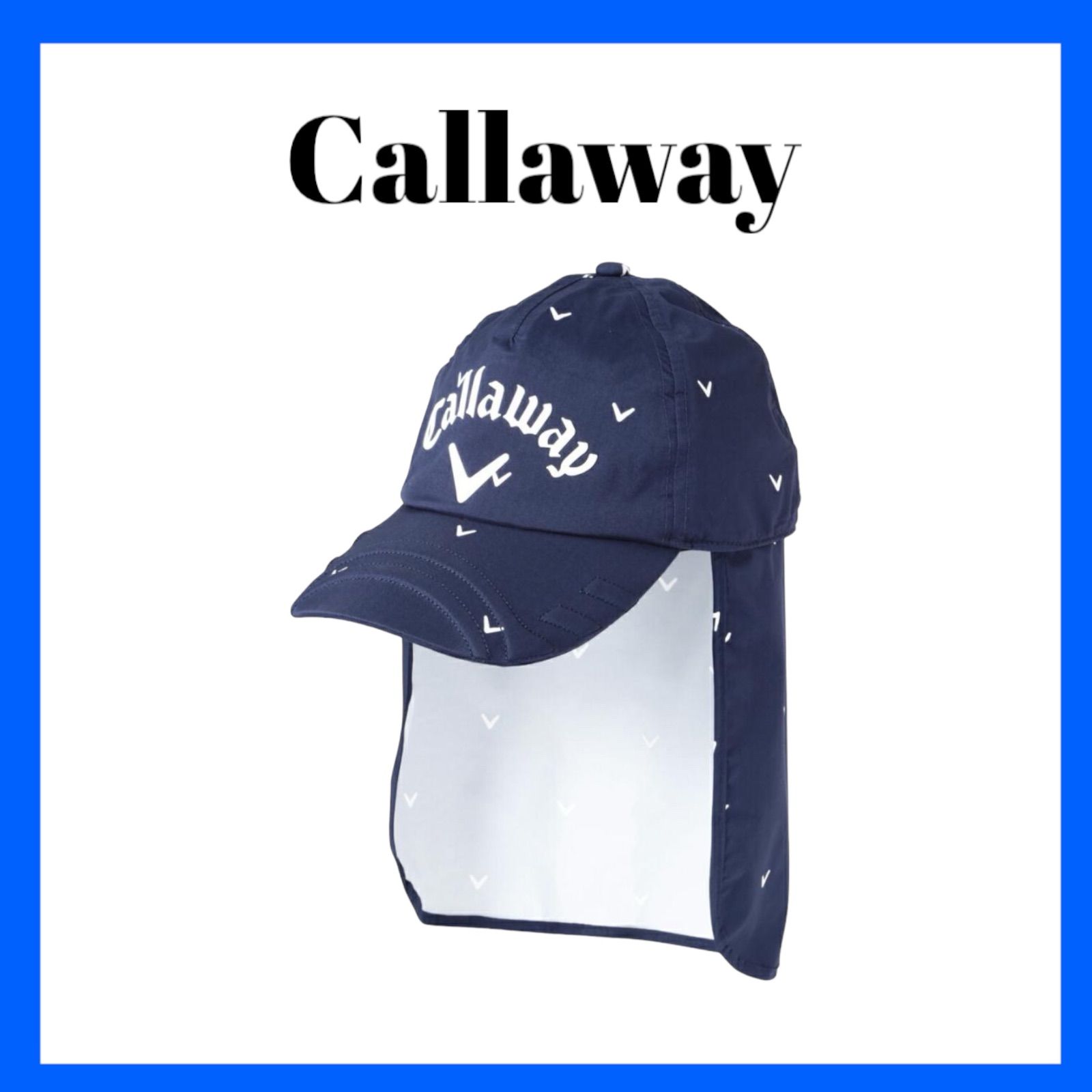 【新品未使用】 Callaway レインキャップ C21991100 ネイビー