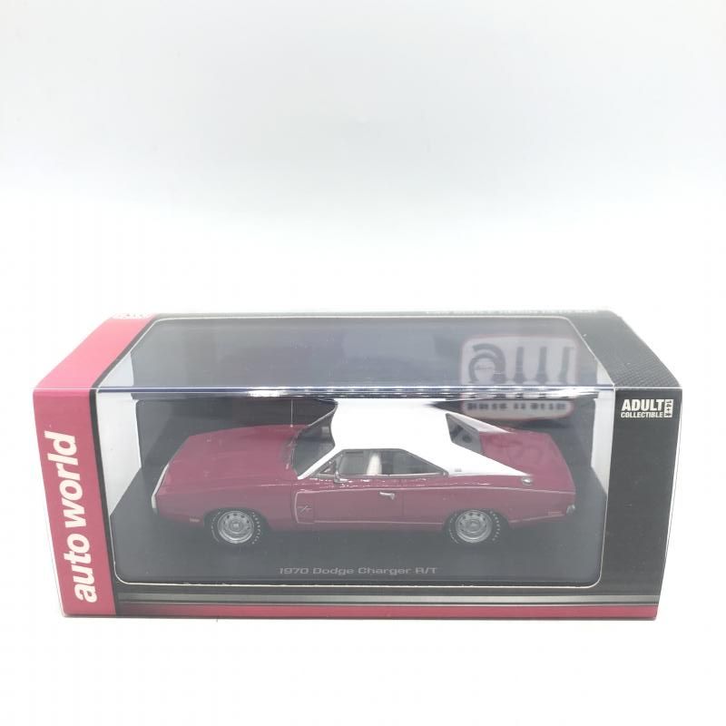 【中古】[開封]　②京商 auto world 1970 Dodge Charger R/T 1/43[92]