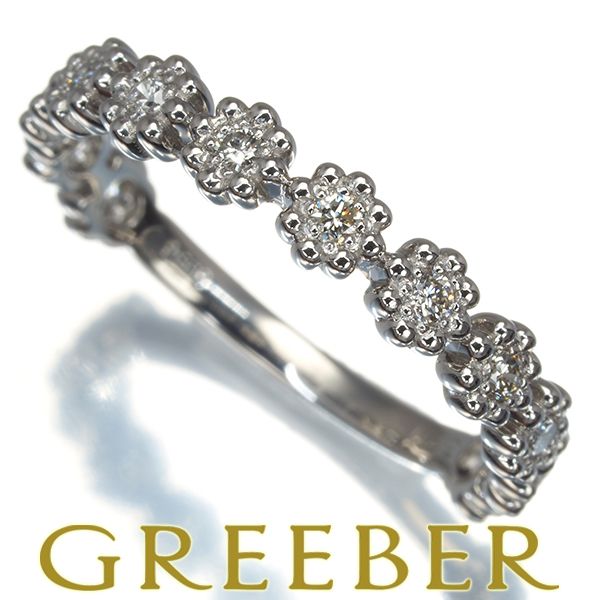 フラワーリング ダイヤモンド プラチナリング pt900 PT ダイヤモンド