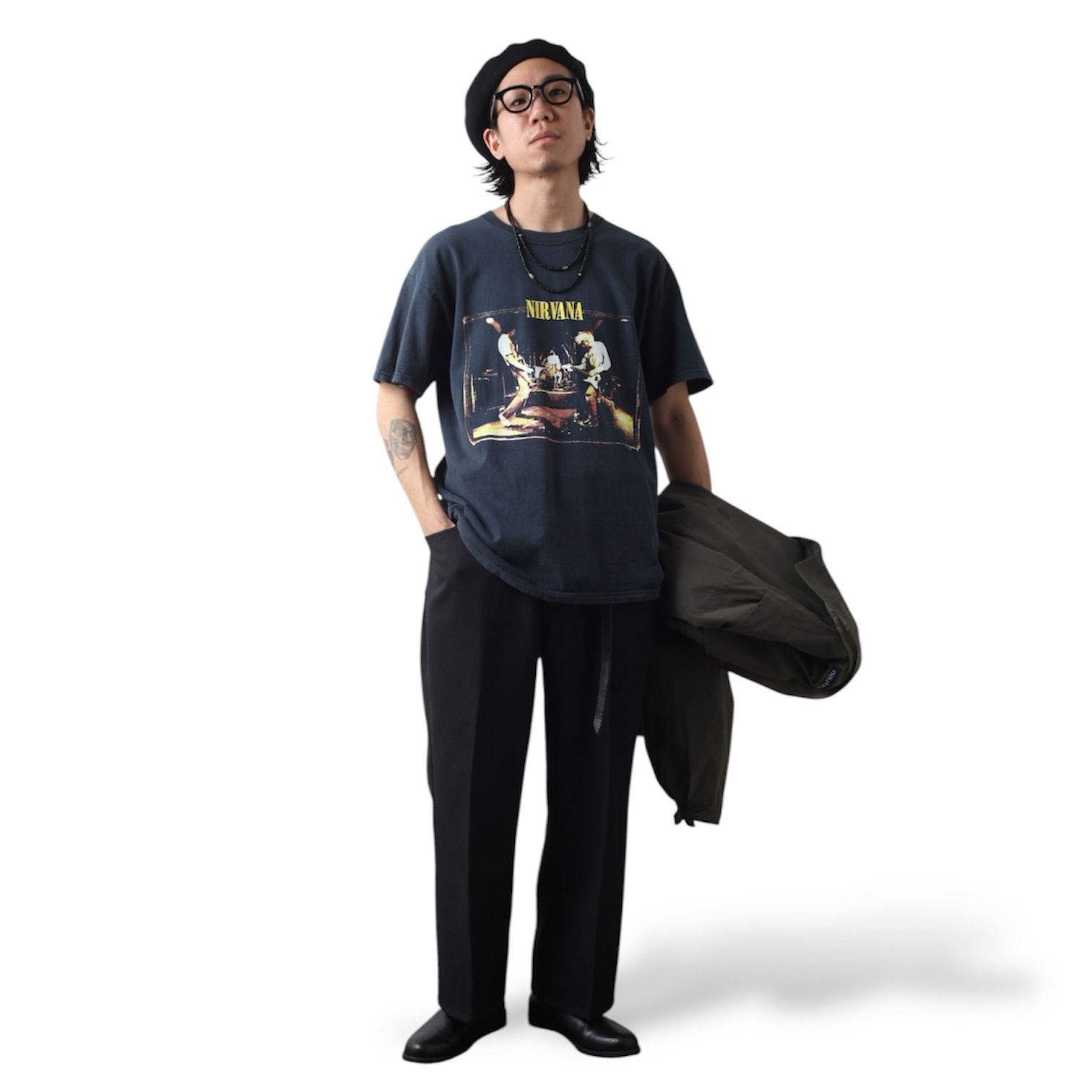 00s NIRVANA FROM THE MUDDY BANKS OF THE WISHKAH 両面 プリント T 