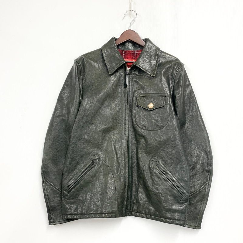 品 INDIAN MOTORCYCLE インディアンモーターサイクル WOOL LINER COW ウールライナーカウ LEATHER SPORTS JACKET レザースポーツジャケット アウター 145-251004-ya-01-izu