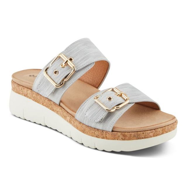 【送料無料】 パトリシア レディース サンダル シューズ Patrizia Velvette Women's Wedge Sandals Silver