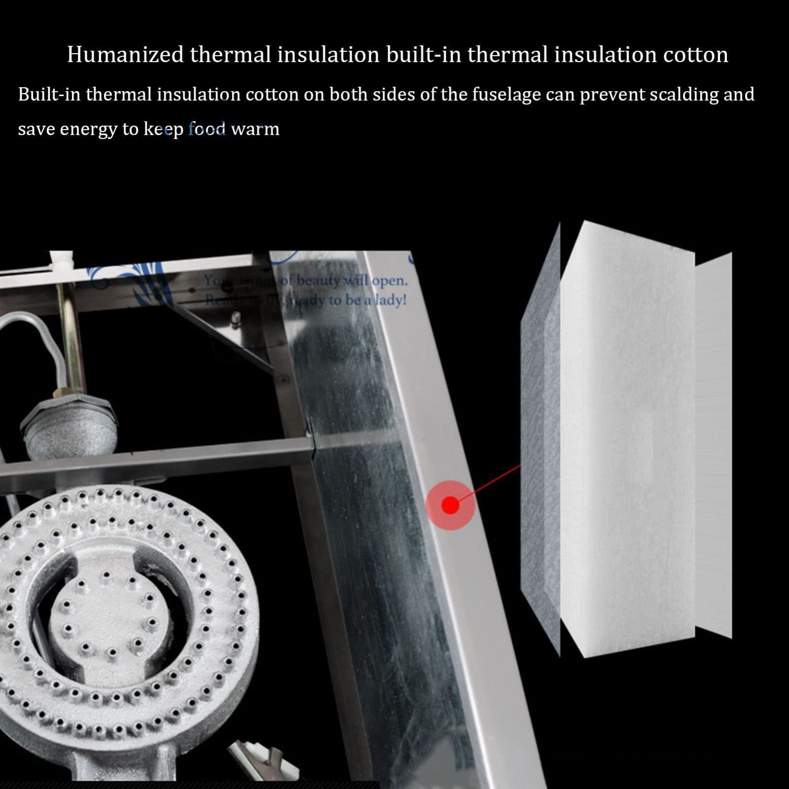 プロフェッショナルステンレス鋼商業ガス卓上フライヤー