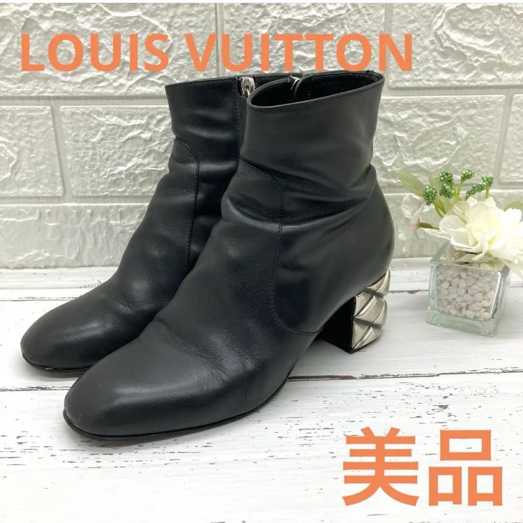 美品❣️ LOUIS VUITTONルイヴィトンレザー ショートブーツ36 1