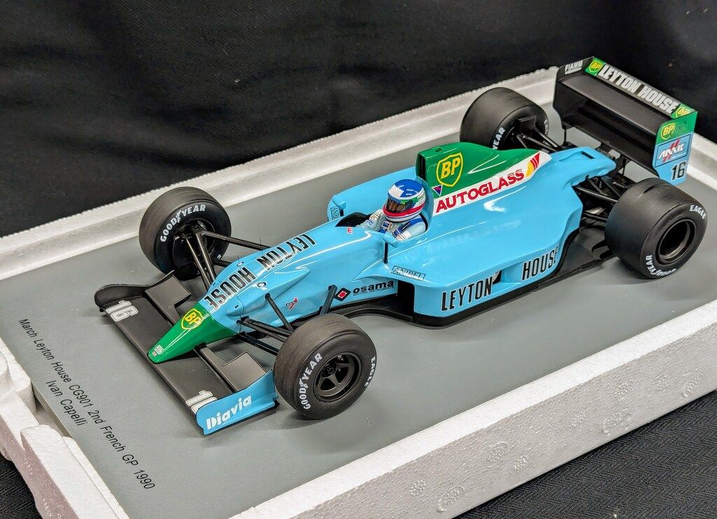 MINIMAX 1/18Sparkmodel Leyton House CG901 No.16 2nd French
