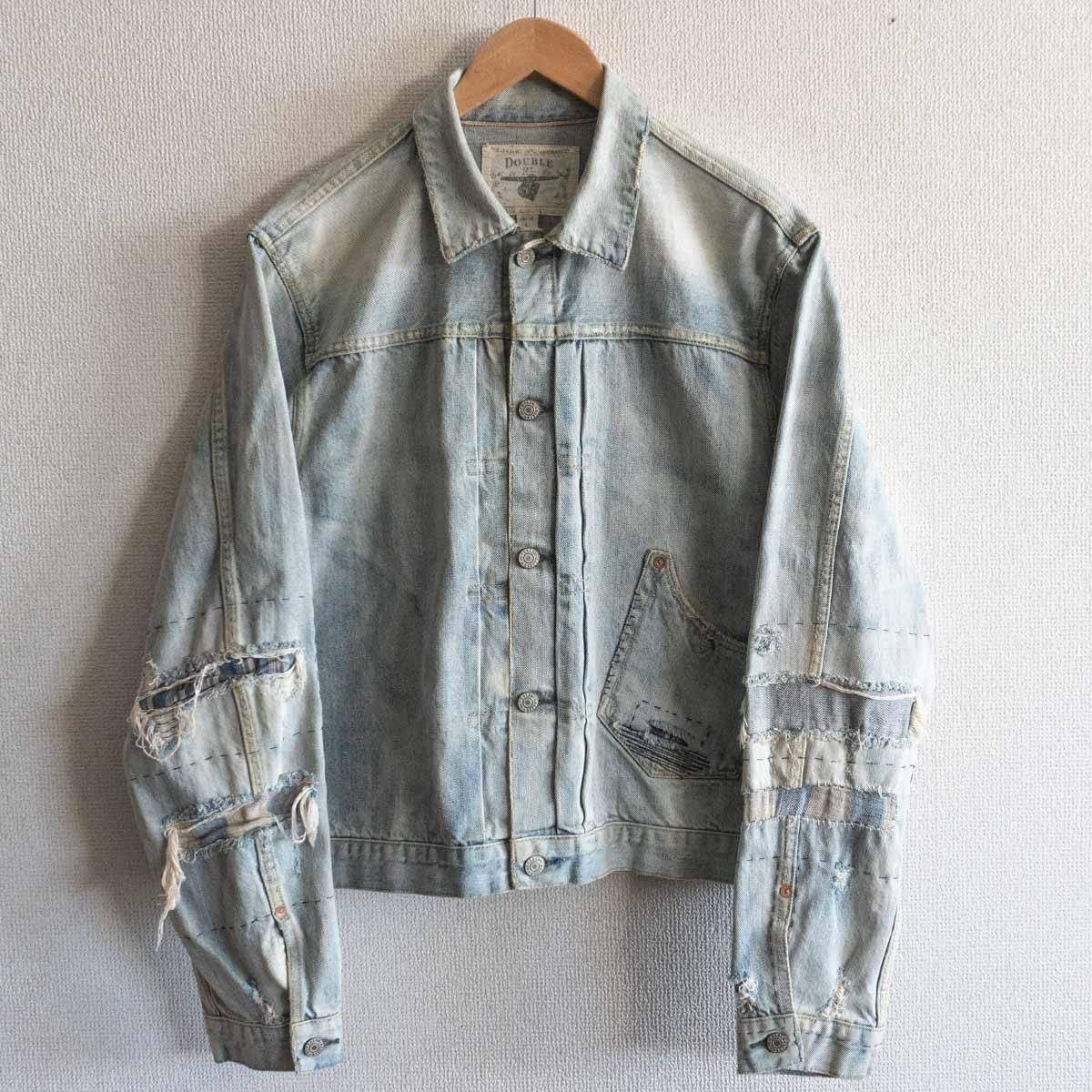 【名作】RRL【Repaired Denim Jacket】L デニムジャケット Gジャン ダブルアールエル 25020175