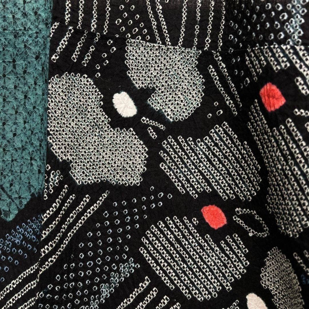 平和屋本店□極上 夏物 浴衣 有松鳴海絞り 花菱文 綿 逸品 DZAA20162kh5