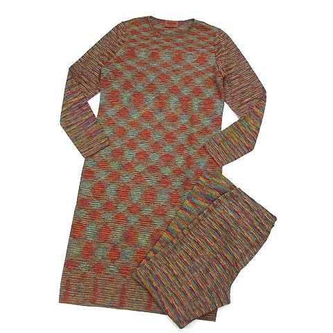 ミッソーニ MISSONI フィアンマ―ト 上下 セットアップ ニット 