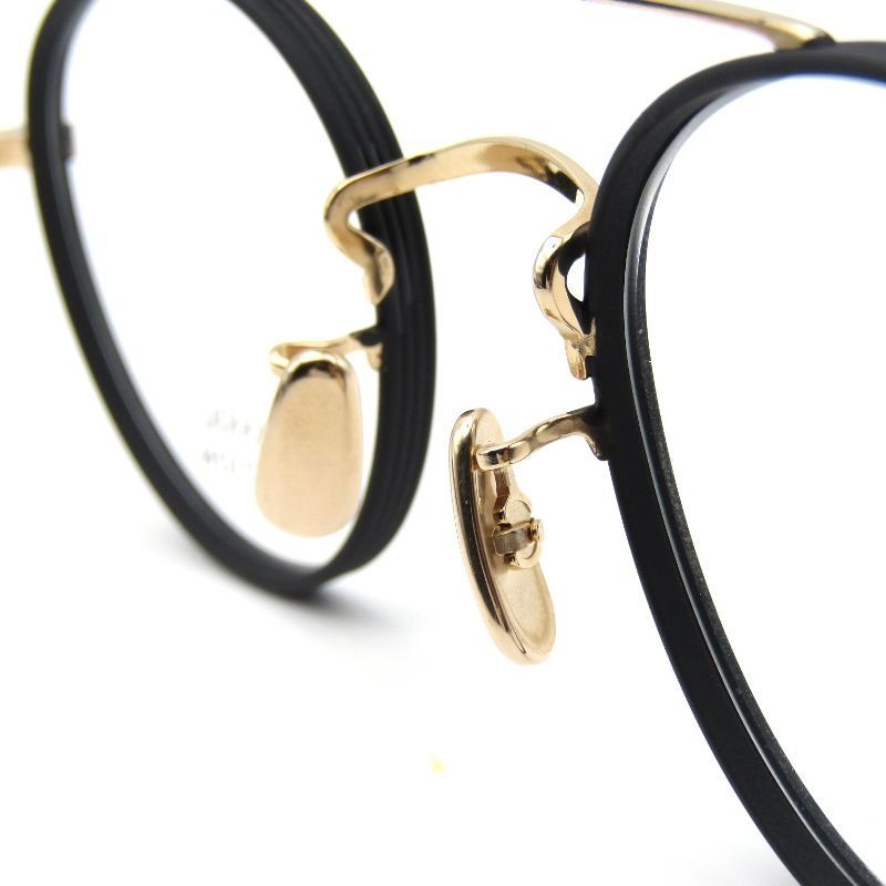 未使用 BJ CLASSIC COLLECTION BJクラシック メガネフレーム PREM-114WRN S NT ボストン 日本製 C-1-1W ゴールド/ブラック 65004874 BJ CLASSIC COLLECTION PREM-114S NT フレーム 未使用 BJ CLASSIC