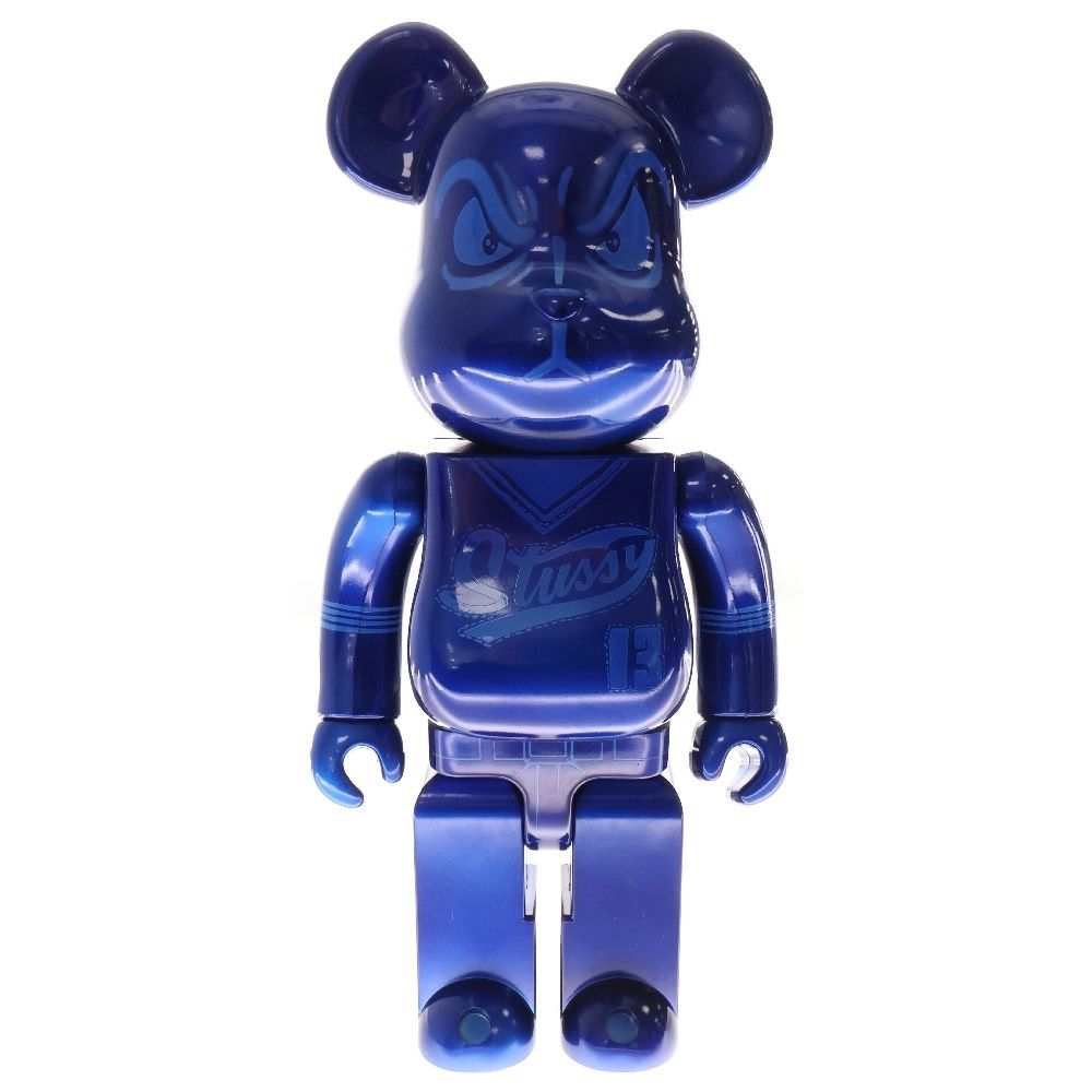 MEDICOM TOY メディコムトイ BE RBRICK STUSSY WORLD WIDE TOUR BWWT 400% ベアブリック ステューシー ワールドワイドツアー フィギュア 人形 ブルー