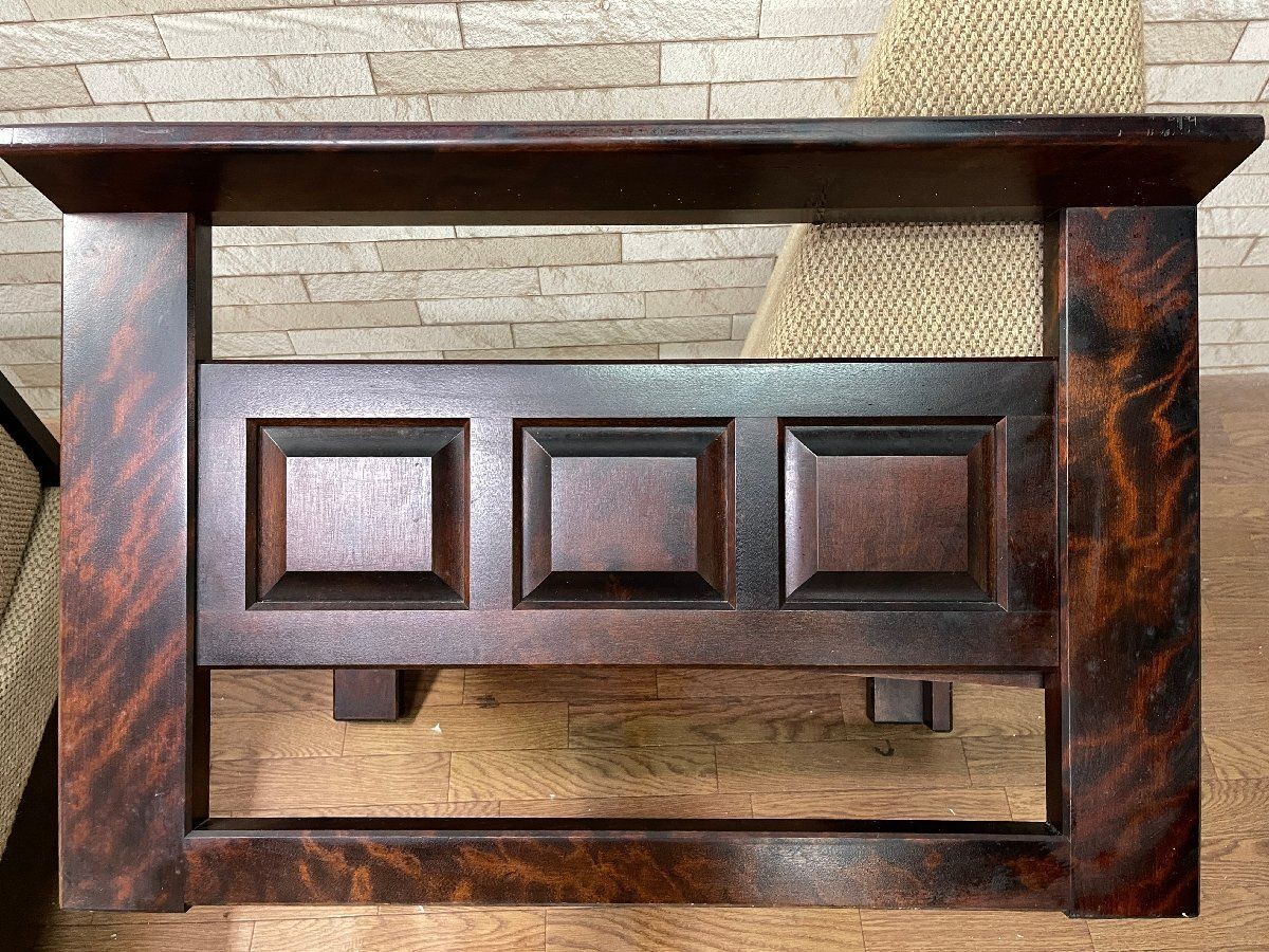 れいしゅ様 ○北海道民芸家具 2人掛けソファ アームソファ 樺材