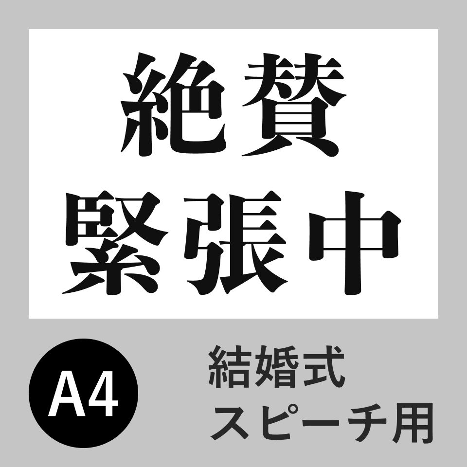 緊張 俺のカンペ ウェルカムスピーチ 新郎謝辞 - メルカリ