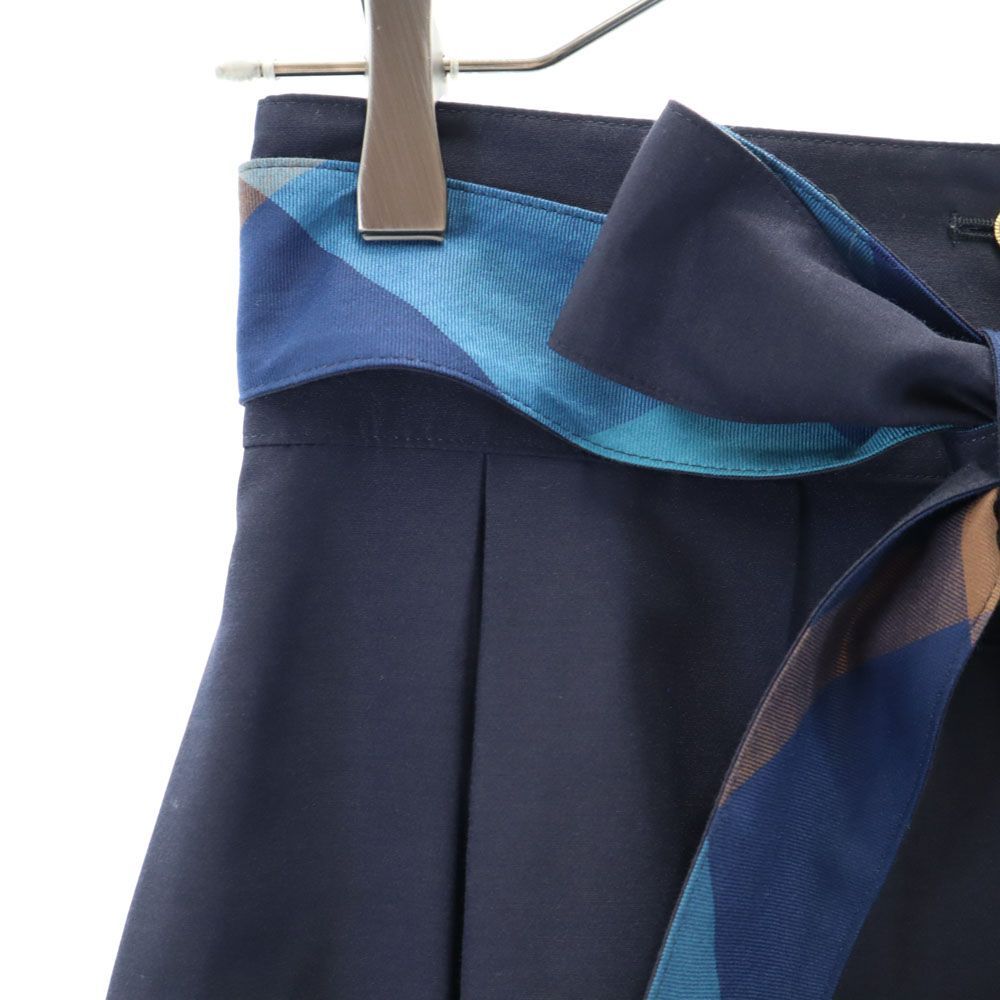 バーバリーブルーレーベル 三陽商会 ミディ丈 プリーツスカート 38