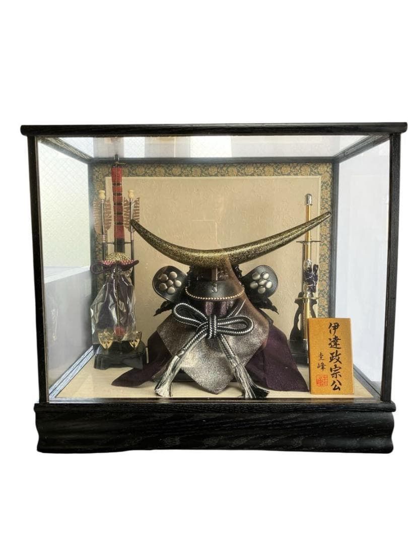 伊達政宗 五月人形 兜 兜飾り ガラスケース こどもの日 5月人形 甲冑 伊達政宗 五月人形 兜 兜飾り ガラスケース こどもの日 5月人形