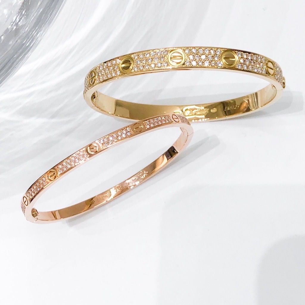 仕上済】カルティエ ラブブレス #20 YG ダイヤ 20 K18YG メンズ  