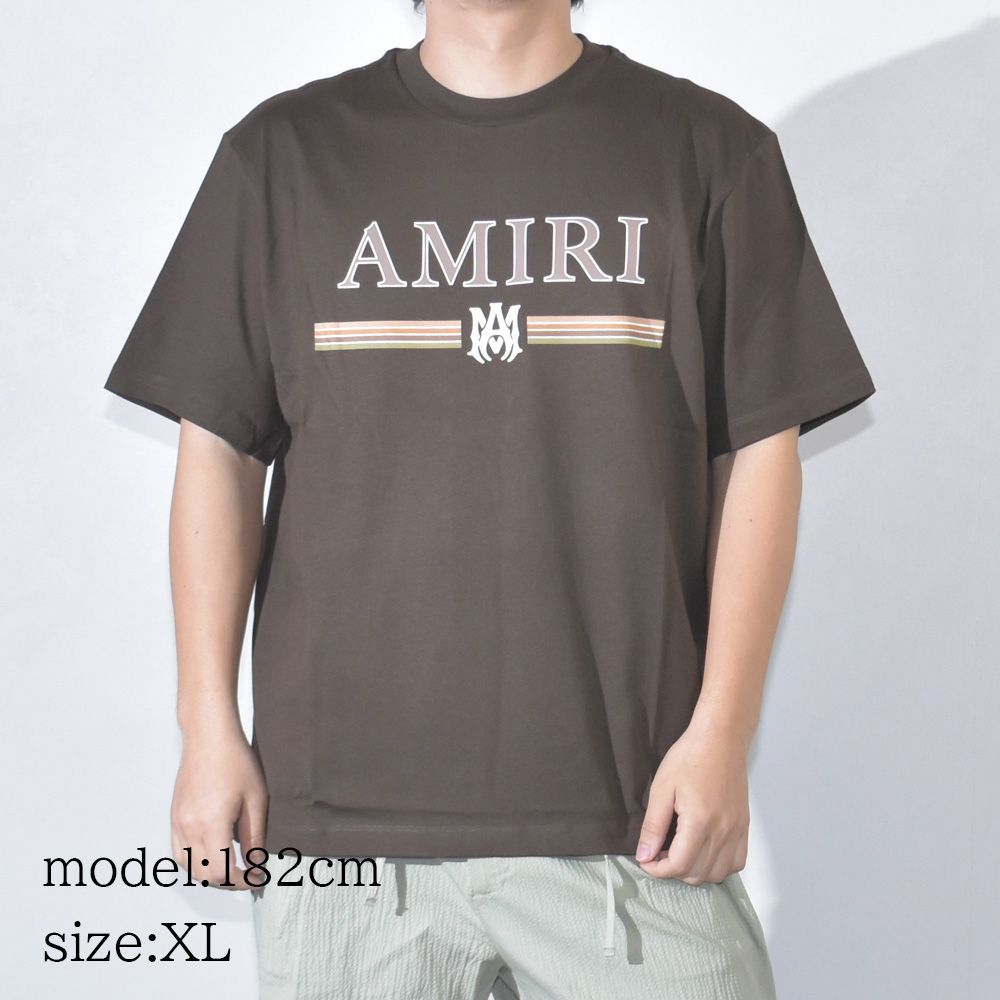 AMIRI アミリ Tシャツ ロゴ メンズ MA BAR TEE 黒 ブラック
