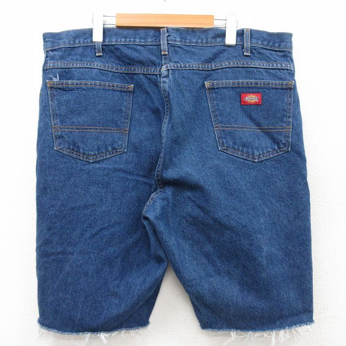 Dickies　超ビッグサイズ　デニムショートパンツ　古着　ディッキーズ　44 Dickies - 古着 ビッグサイズ ディッキーズ Dickies ブラック