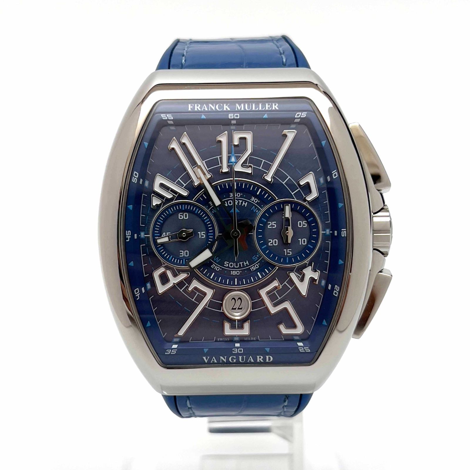 FRANCK MULLER フランクミュラー ヴァンガード マリナー ステンレス 腕時計メンズ ブルー V45CCDTYTMAR ACAC 