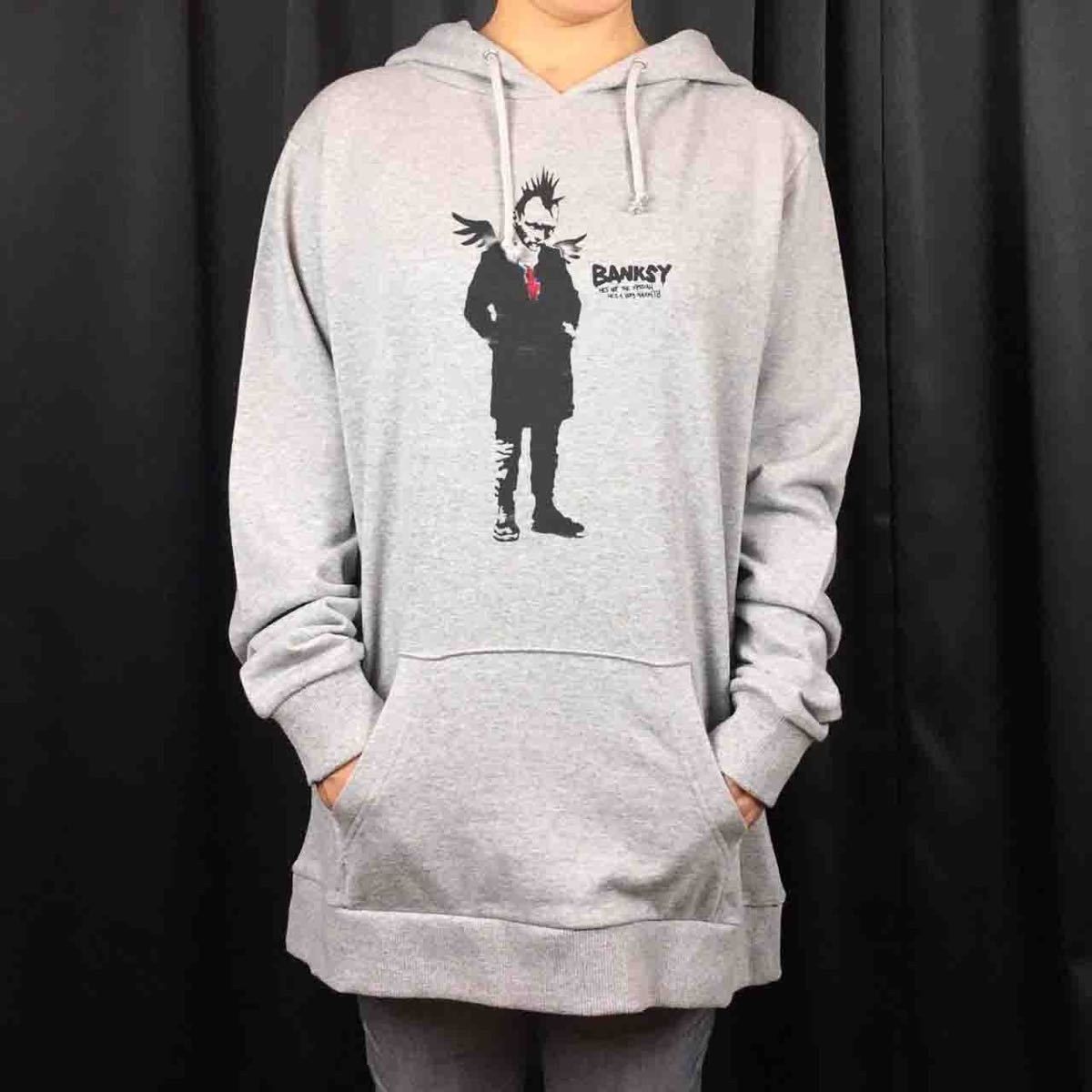 オリジナル パーカー バンクシー BANKSY モヒカン エンジェル 天使 パンク紳士 ステンシル パーカー S M L XL タイト ジャスト  大きい ビッグ オーバーサイズ メンズ レディース ユニセックス ピンククリーム - メルカリ