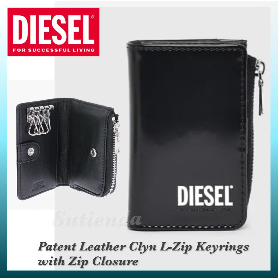 新品 ☆ 人気 DIESEL ディーゼル キーケース ブラック 小銭入れ