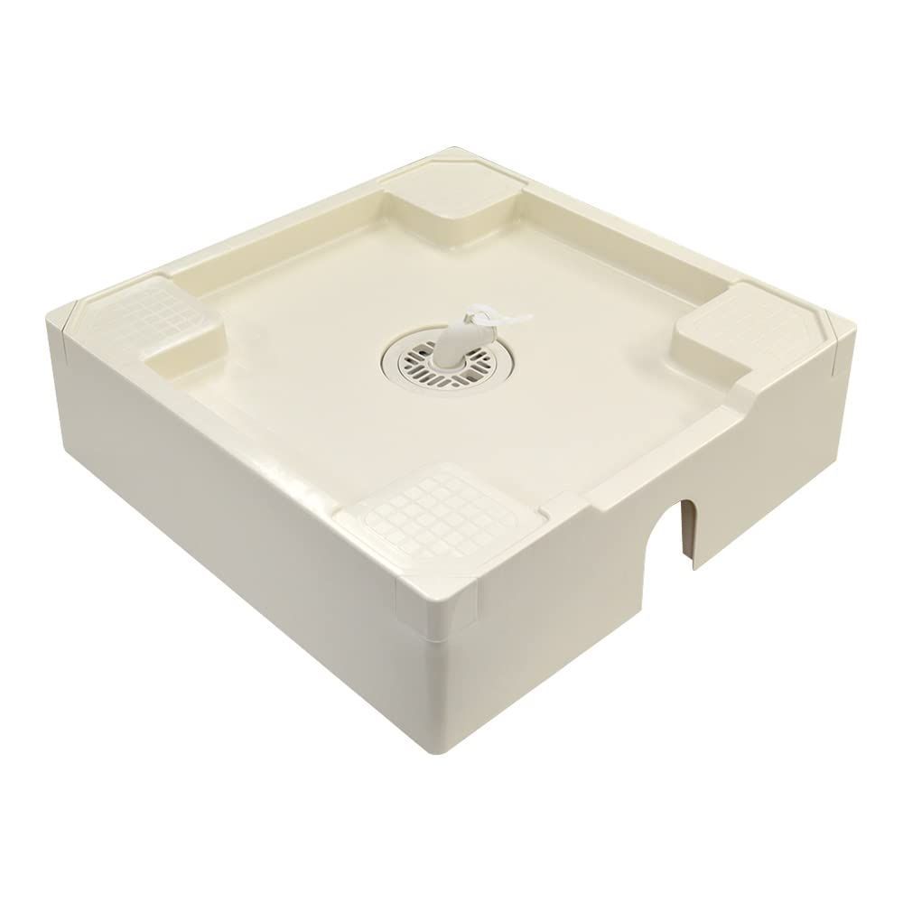 SANEI 洗濯機パン 床上配管用 外寸640mm×640mm H546-640