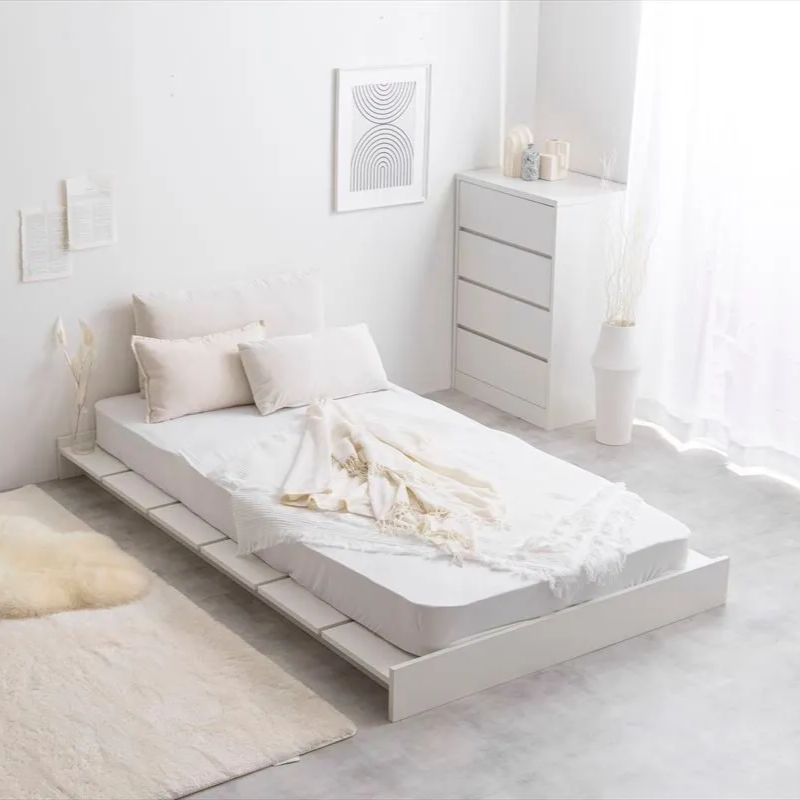 シングルマットレス付 幅広すのこローベッド 幅120cm ベッド シングル すのこベッド 一人暮らし ワンルーム NEXPOTALLINN_EU