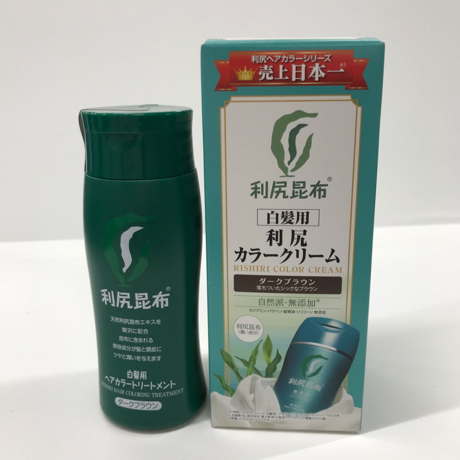 利尻昆布 白髪用 利尻カラークリーム ダークブラウン 染毛料 170g✖️3本 Amazon | Sastty (サスティ) 【白髪用】利尻カラークリーム