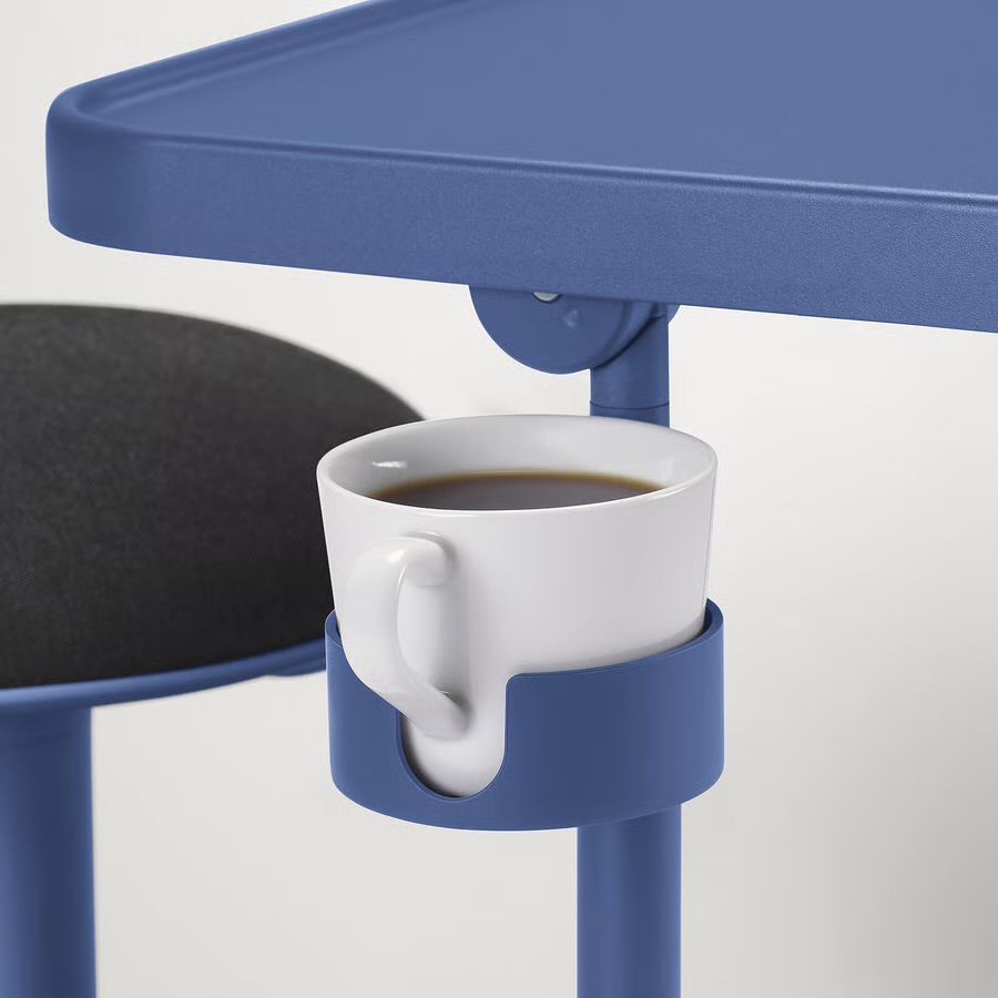 IKEA　机　青 ALEX desk, black-blue, 132x58 cm - IKEA