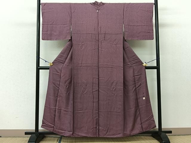 平和屋着物＊夏物 小紋 絽 笹 正絹 逸品 CAAV3866dy 平和屋着物□江戸