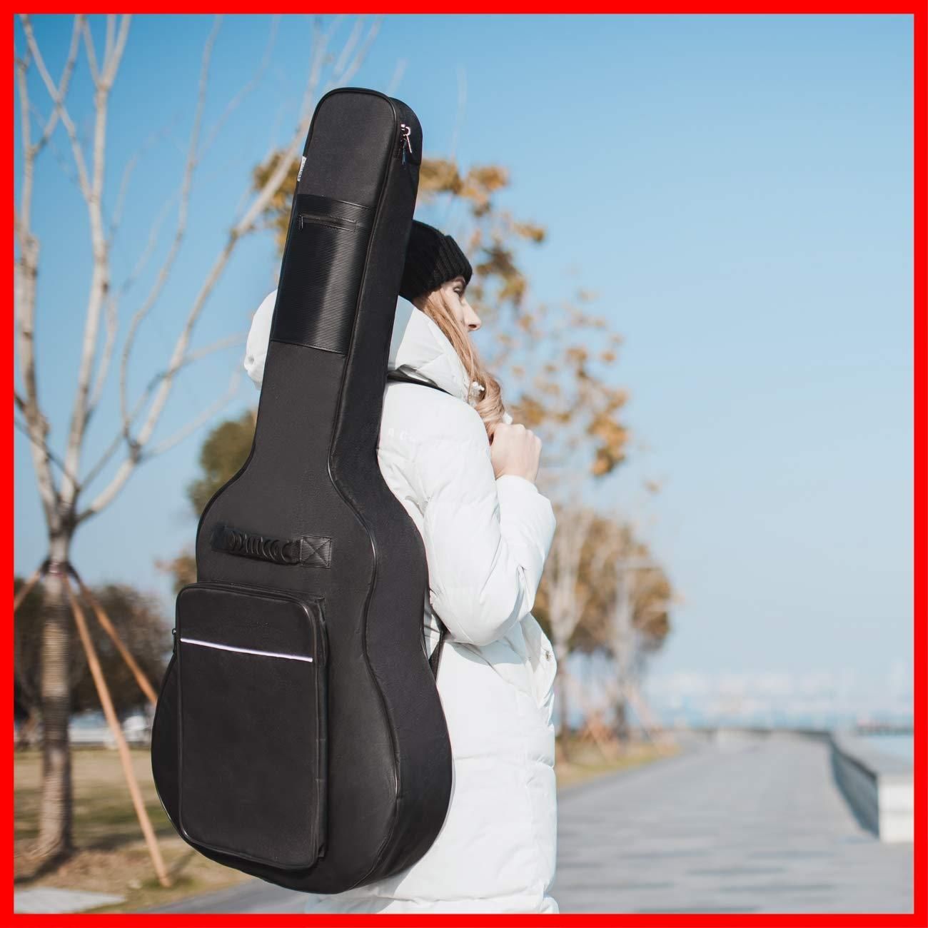 CAHAYA 12mmスポンジ ギターケース アコースティックギター ギグバッグ
