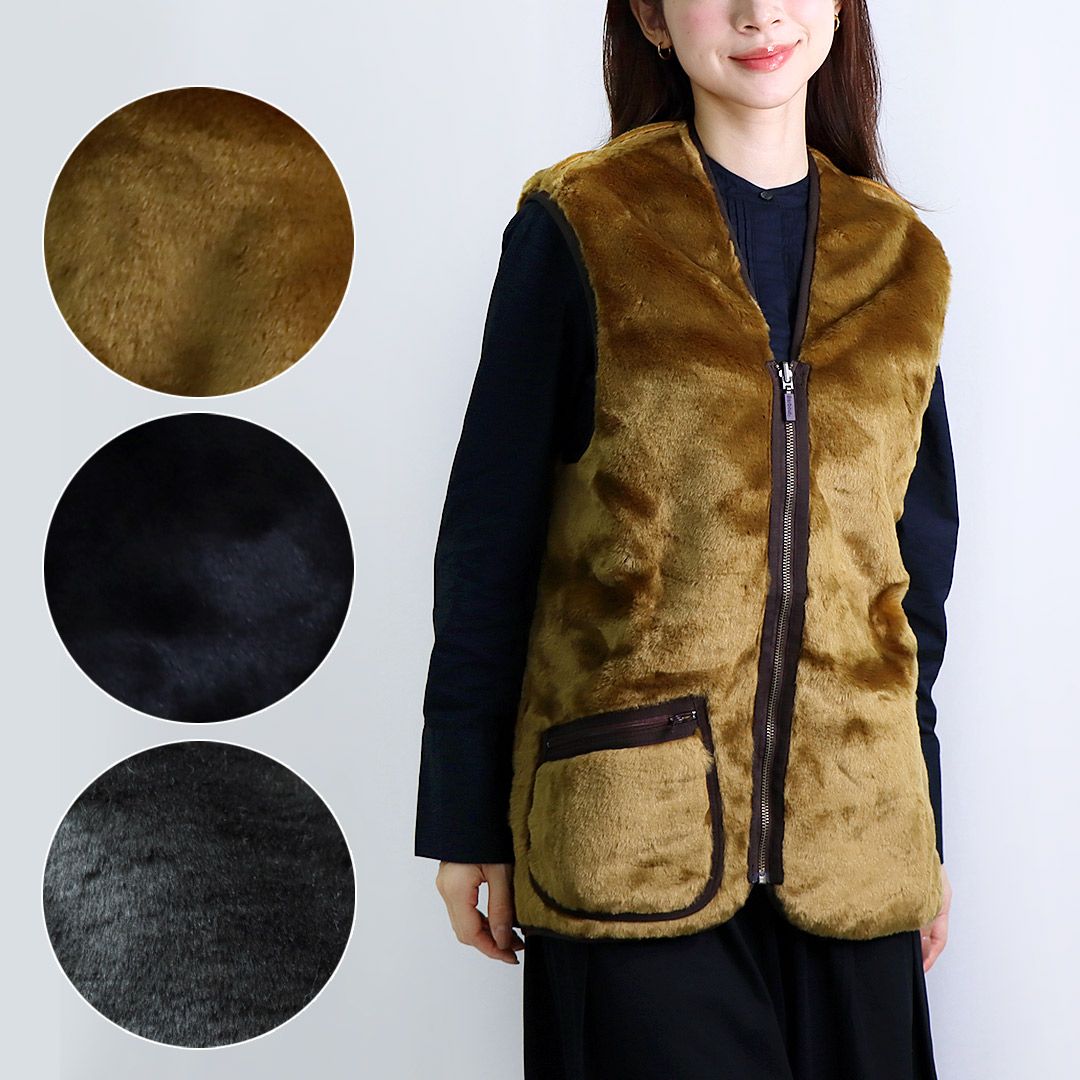 バブアー BARBOUR メンズ レディース ウォームパイル ベスト インナー フェイクファー WARM PILE WAISTCOAT ZIP LINER リバーシブル MLI0004 SG71 SAGE