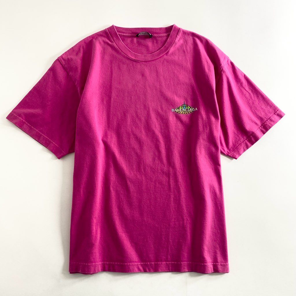 63b13 BALENCIAGA バレンシアガ 594579 20SS BONJOUR LOGO TEE