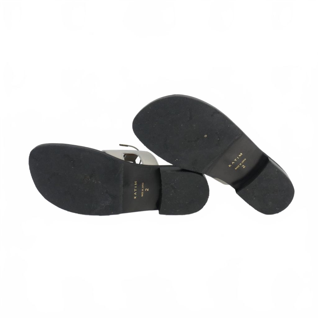 【中古】カチム KATIM ISLIP レースアップ レザーサンダル 2 グレー レディース カチム KATIM ISLIP レースアップ レザーサンダル 2 グレー - メルカリ