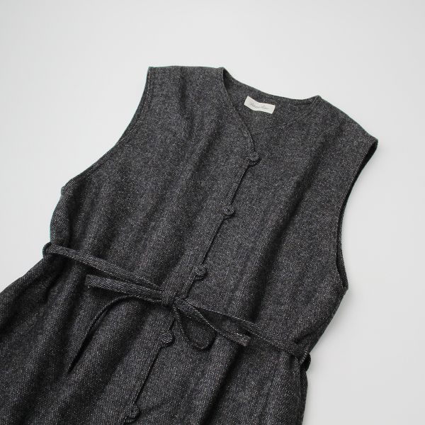 美品 Steven Alan スティーブンアラン TWEED NO SLEEVE DRESS ウール