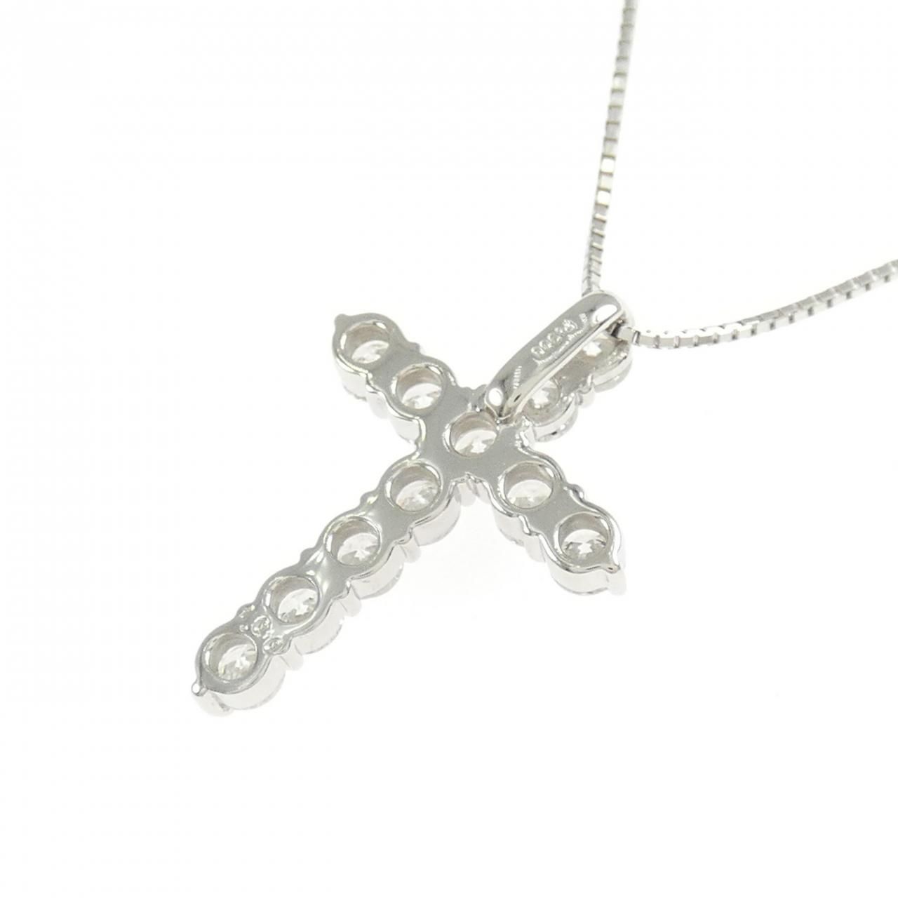PT900/PT850 ダイヤモンド ネックレス 1.00CT - メルカリ