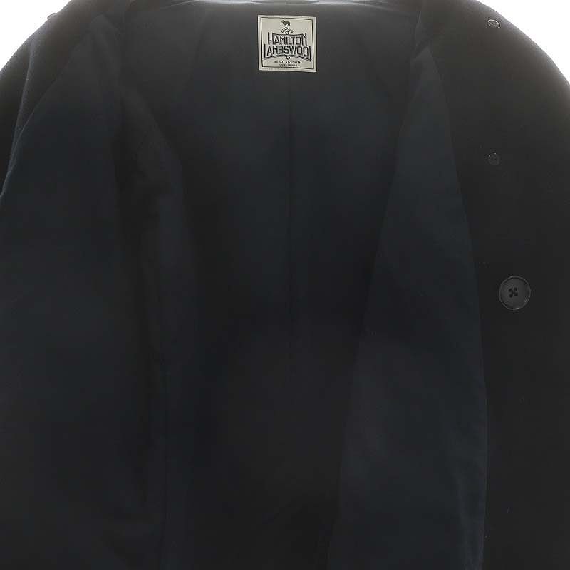 美品　B＆Yユナイテッドアローズ HAMILTON WOOL MIX Pコート BEAUTY&YOUTH UNITED ARROWS（ビューティーアンドユースユナイテッド