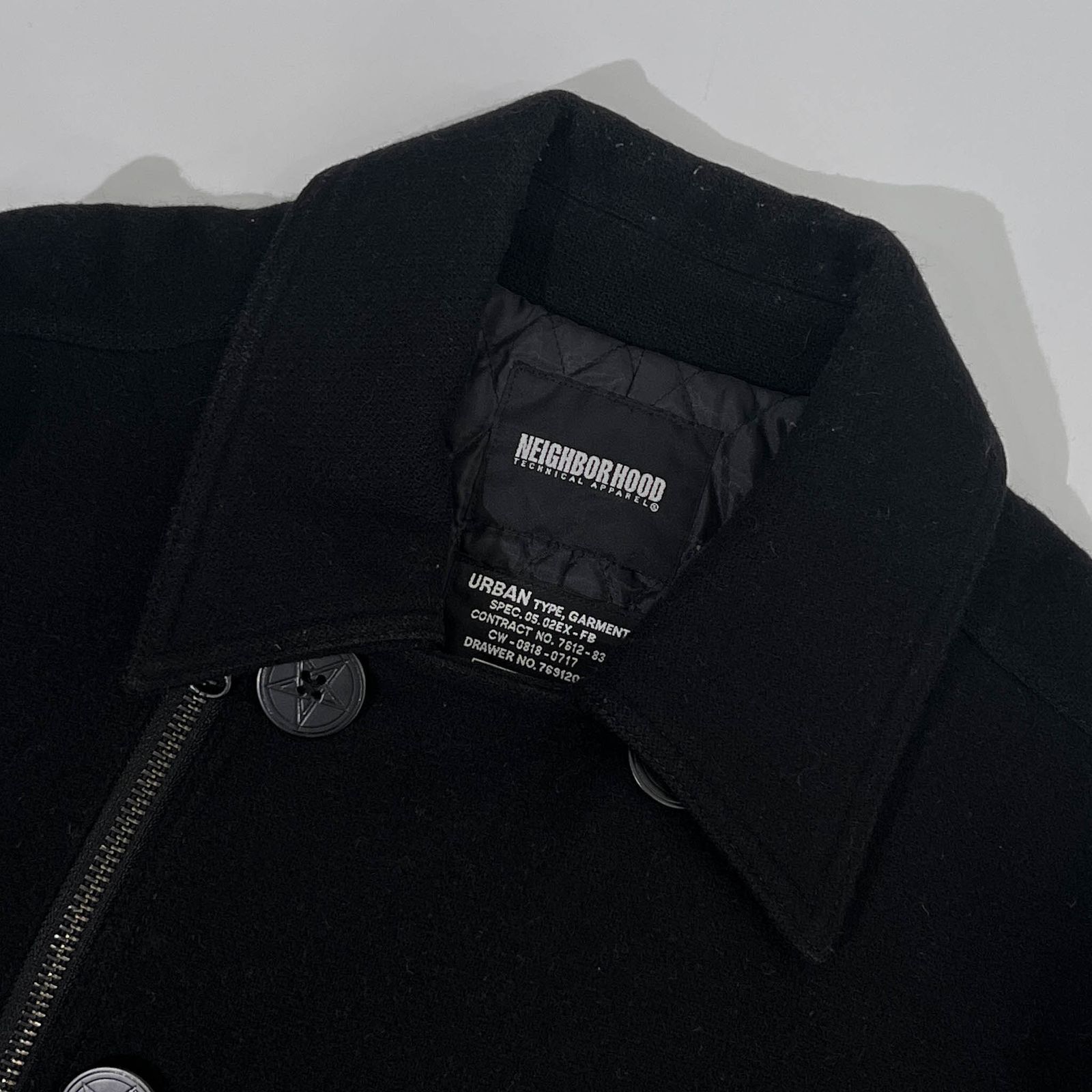 NEIGHBORHOOD ピーコート ブラック