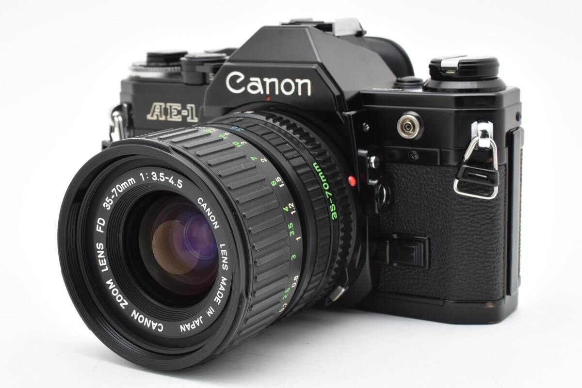 キヤノン Canon AE-1 New FD 35-70mm F3.5-4.5 ブラック ボディ T3＃4597