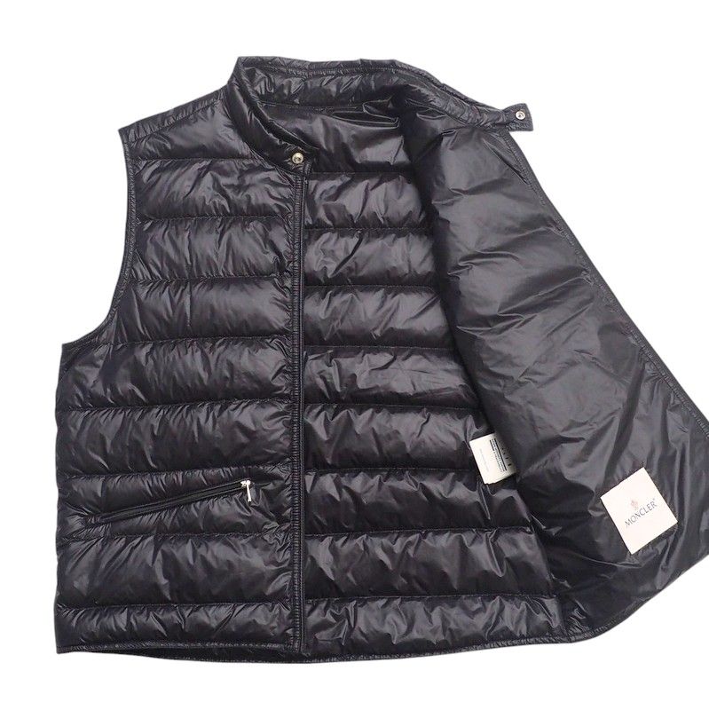 MONCLER ブラック ダウンベスト size2｜モンクレール ブラック ダウン