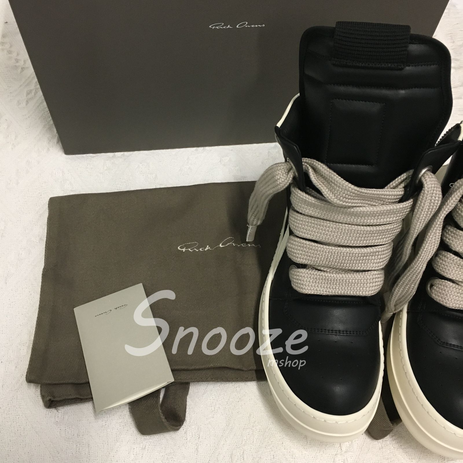 Rick Owens Geobasket ジオバスケット ジャンボレース 28cm Rick Owens Geobasket ジオバスケット ジャンボレース 28cm