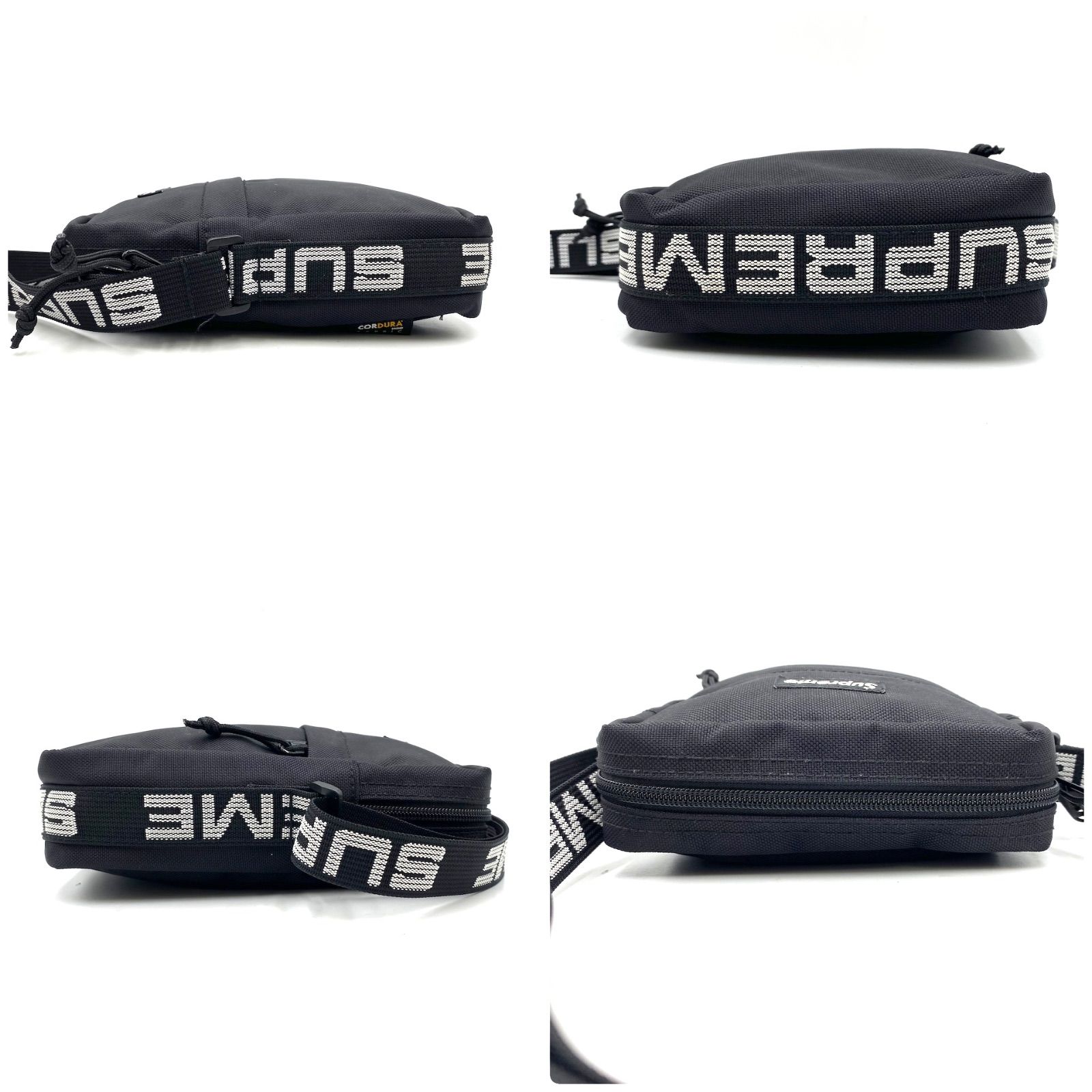 SUPREAM シュプリーム ショルダーバッグ 斜めがけ ブラック ロゴ