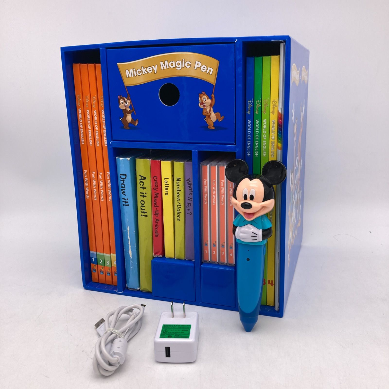 2020年購入 ミッキーマジックペンセット　リニューアル　ディズニー英語システム　DWE　Disney　ワールドファミリー　中古　301436