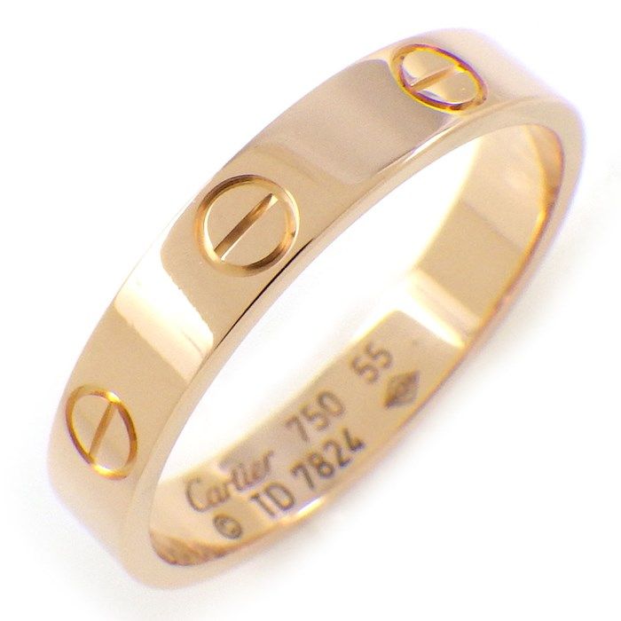 カルティエ Cartier リング ラブ スモールモデル SM B4085255 K18PG 15 