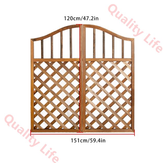 ガーデンアーチ ゲート付き屋外アーチトレリス 結婚式の装飾 登山植物 芝生パティオ パーティーパティオ用の耐久性のある木製アーバーパーゴラ Color Gray Size 160cm|63in USTAUSTRALIA_COM_AU