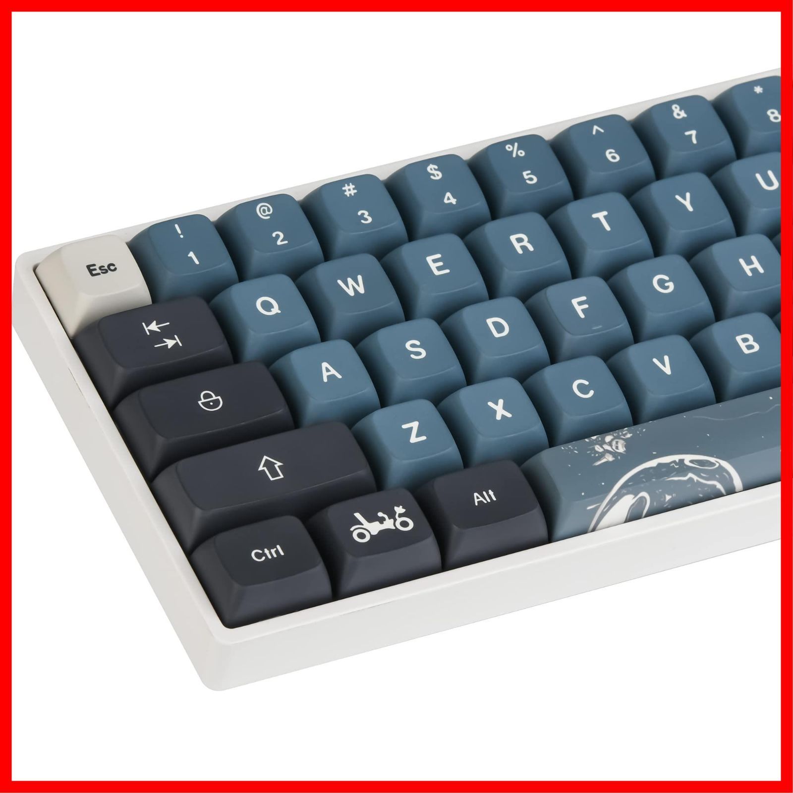 【クーポン有】Gateron MXスイッチメカニカルキーボード(Apollo) USおよびレイアウト用の昇華型Cherry XDAプロファイルPBTキーキャップ60％、83キーカスタムゲーミングキーキャップANSI